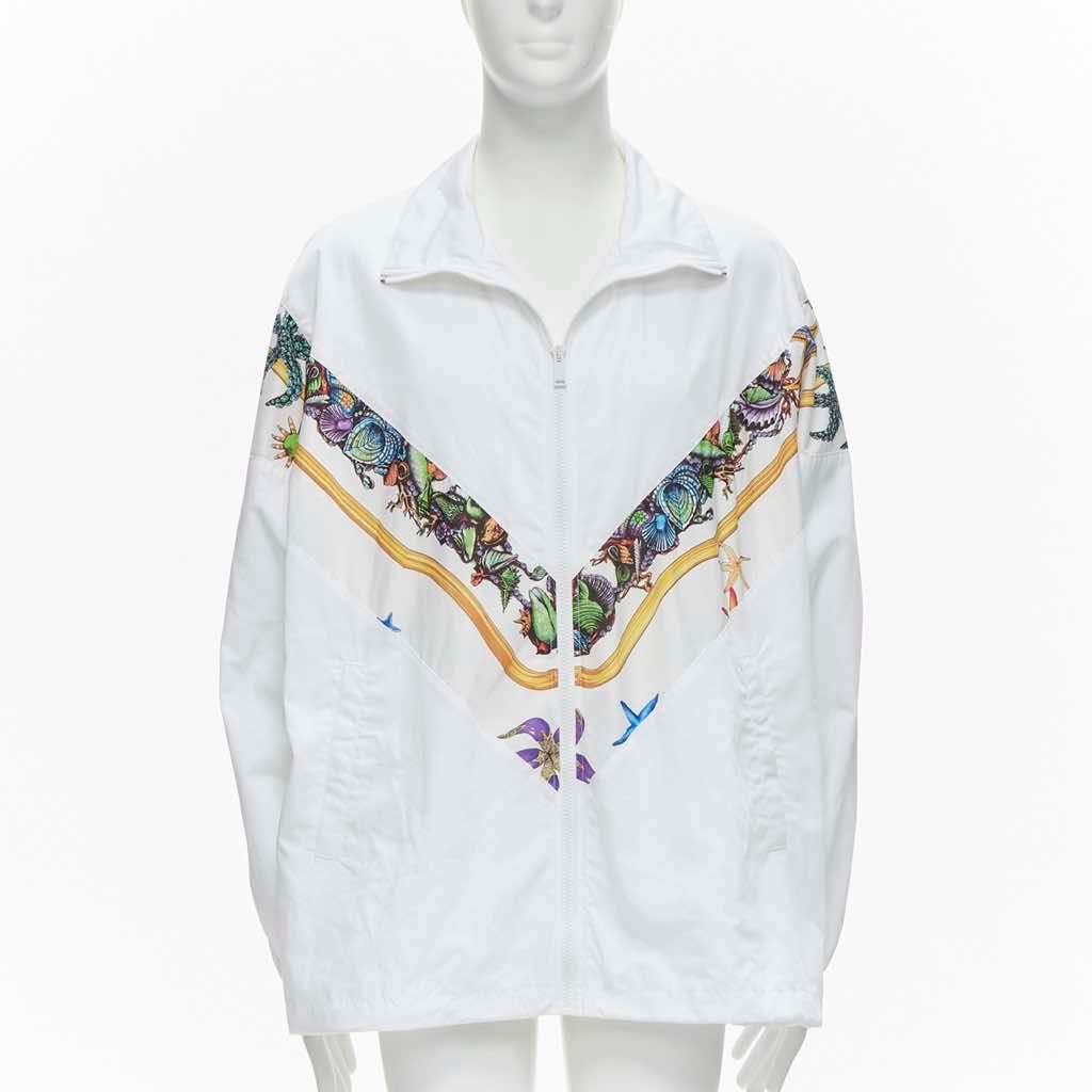 Versace White Starfish Jacket White Polyester Never worn, with tag - Inside View