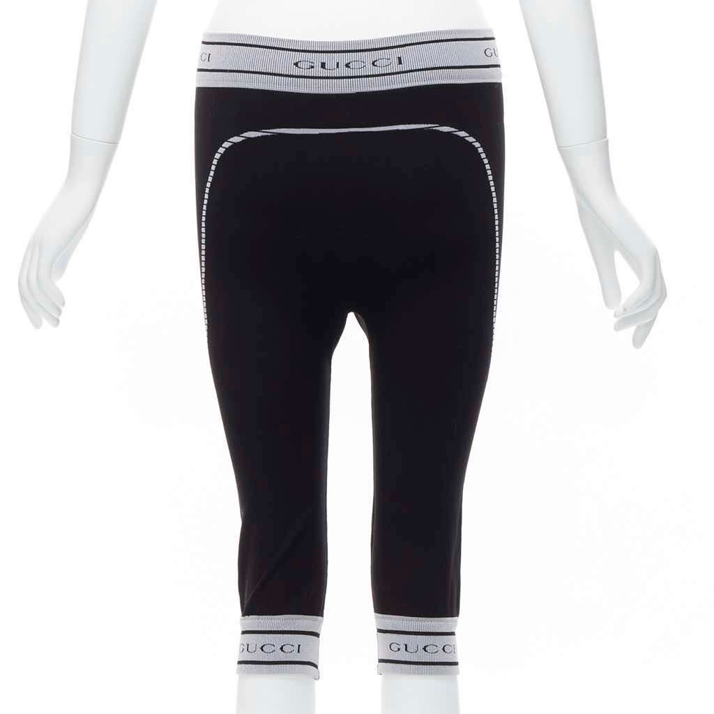Gucci Ribbed Biker Leggings Black Very good - Box View