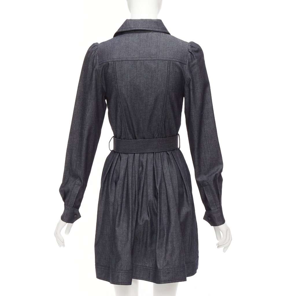 Dice Kayek Denim Safari Dress Blue Cotton Never worn - Box View