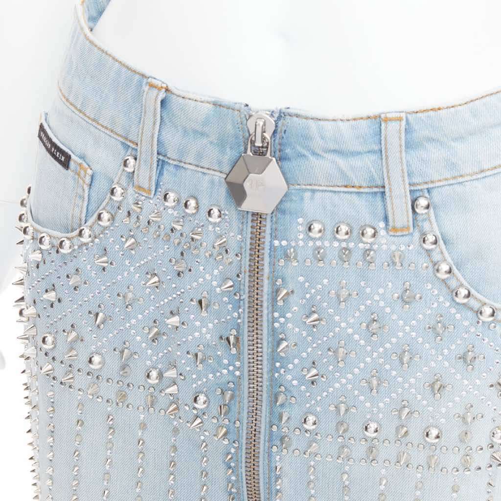 Phillip Plein New Skirt Blue Very good condition - Back View