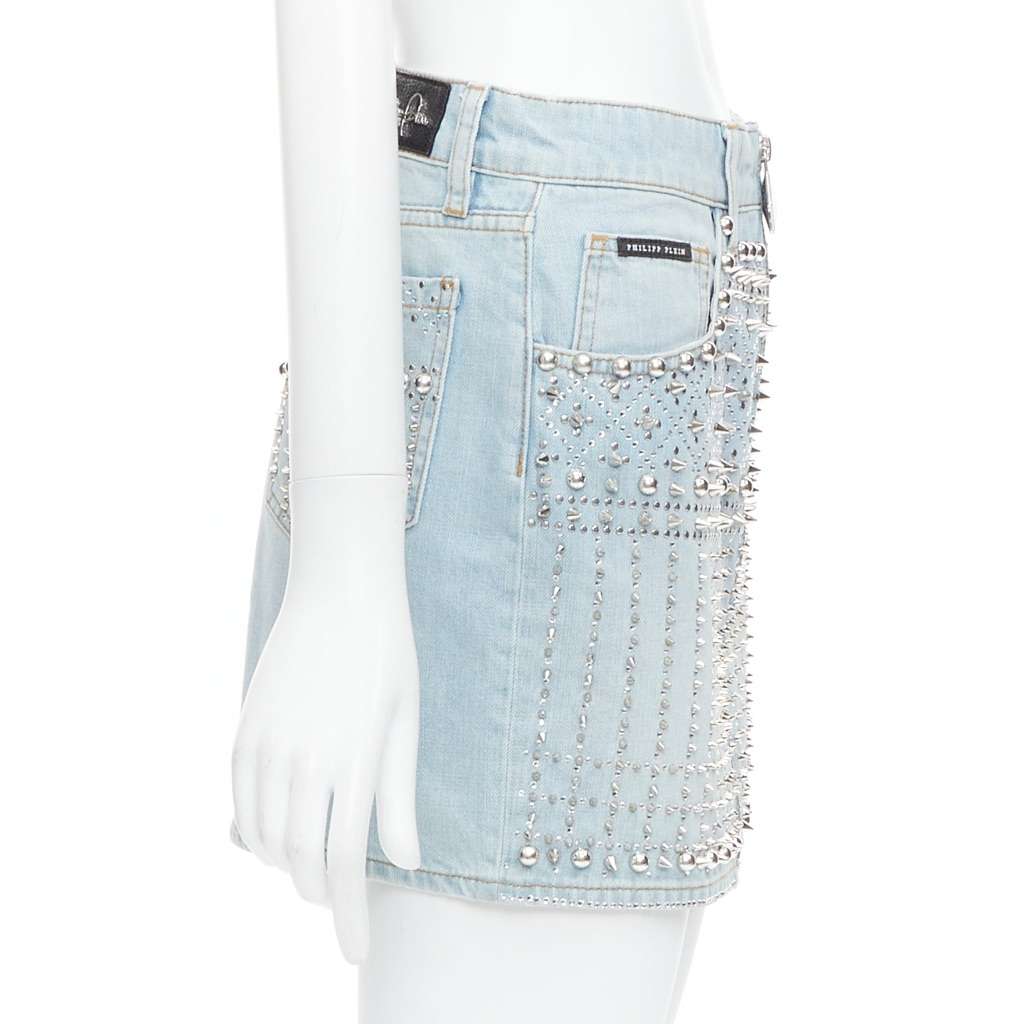 Phillip Plein New Skirt Blue Very good condition - Model View