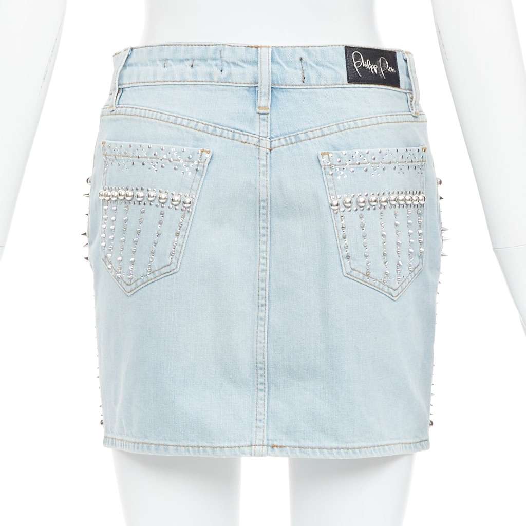 Phillip Plein New Skirt Blue Very good condition - Box View