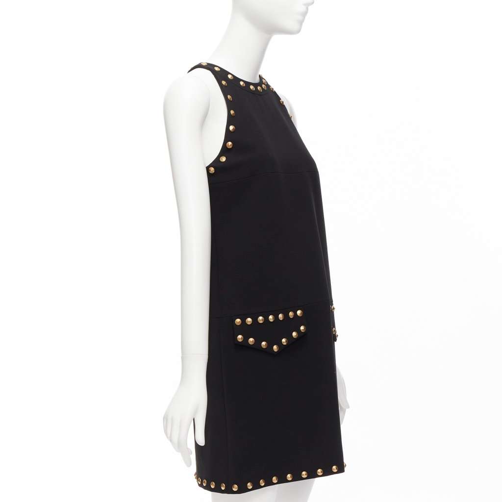 Moschino Studded Sleeveless Dress Black Very good - Inside View
