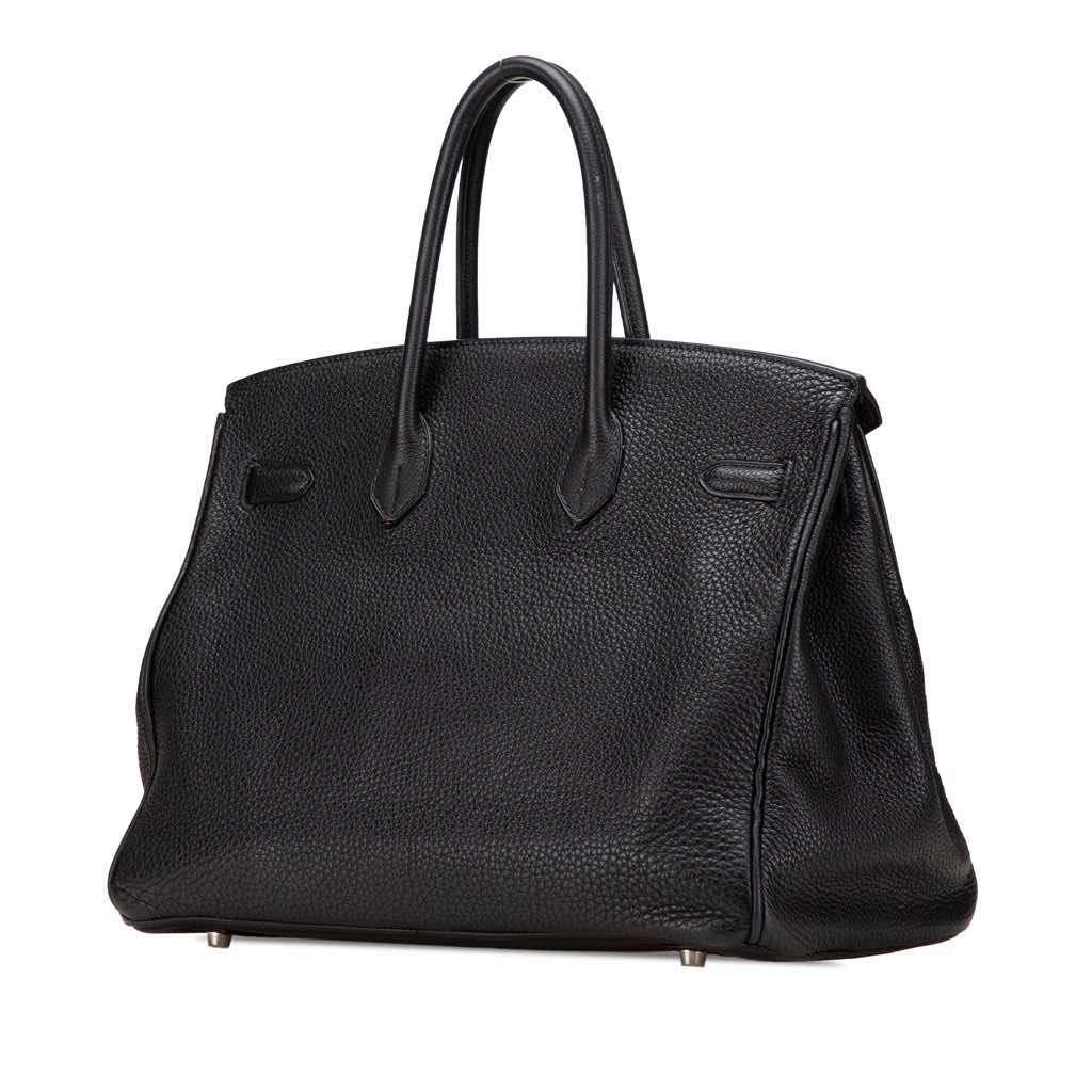 Hermès Togo Birkin Retourne 35 Black Leather Good condition - Back View