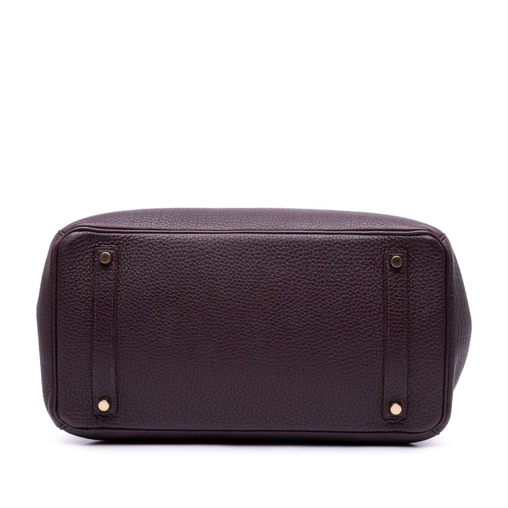 Hermès Togo Birkin Retourne 35 Purple Leather Good condition - Inside View