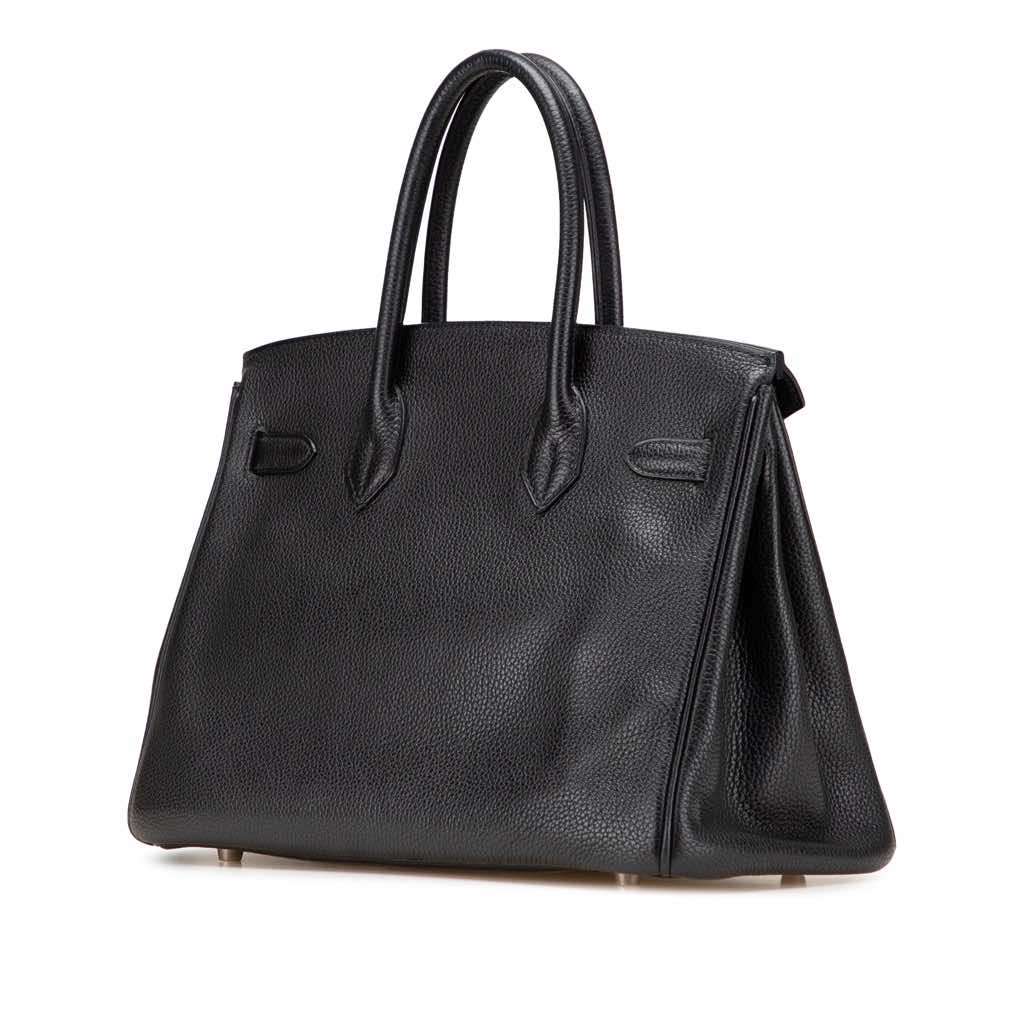 Hermès Togo Birkin Retourne 30 Black Leather Good condition - Back View