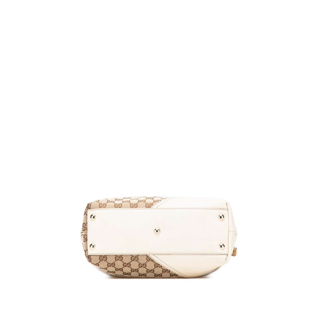 Gucci GG Canvas Britt Tote Brown Very good - Inside View
