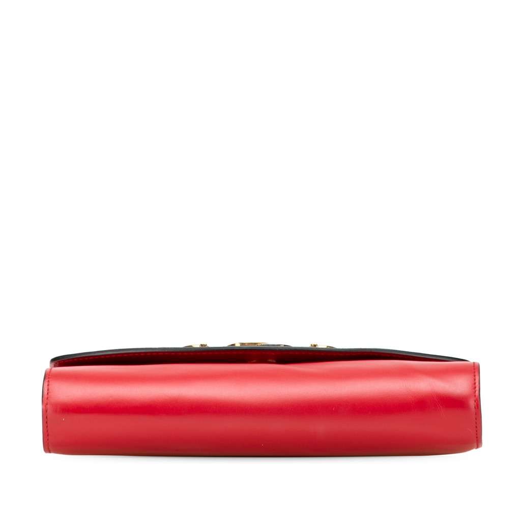 Gucci Small Leather Zumi Satchel Red Leather Very good - Inside View