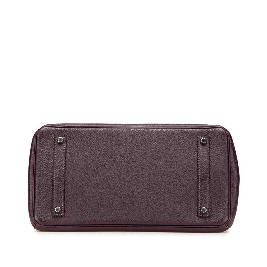 Hermès Togo Birkin Retourne 35 Purple Leather Good condition - Inside View