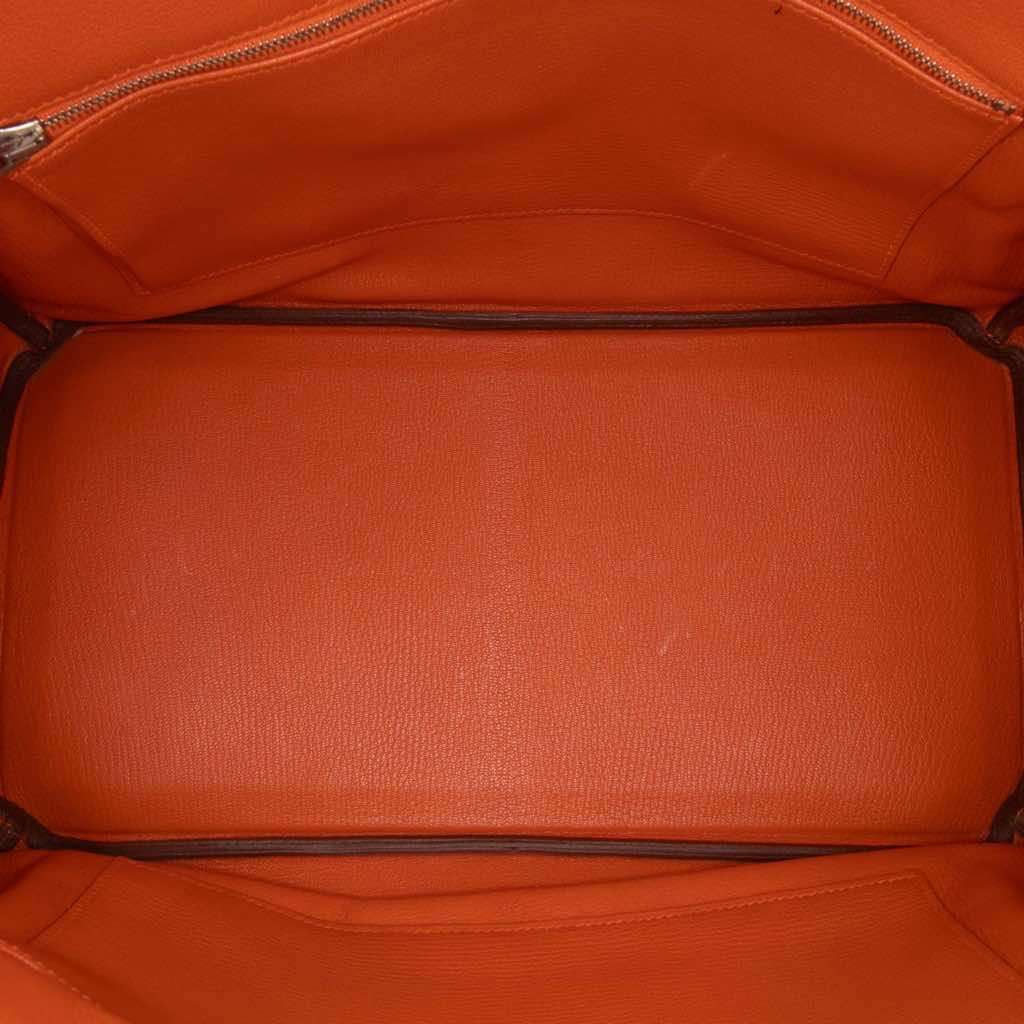 Hermès Togo Birkin Retourne 35 Orange Leather Good condition - Model View