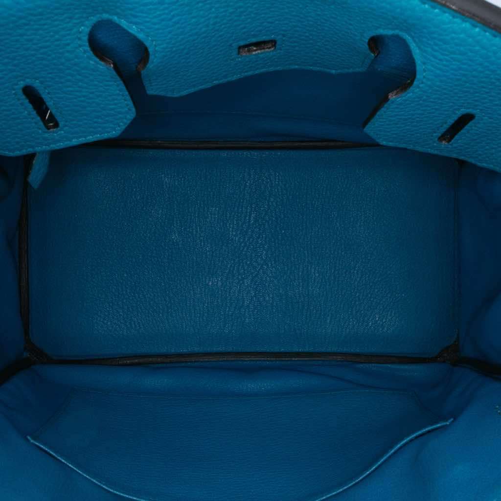 Hermès Togo Birkin Retourne 30 Blue Leather Good condition - Model View