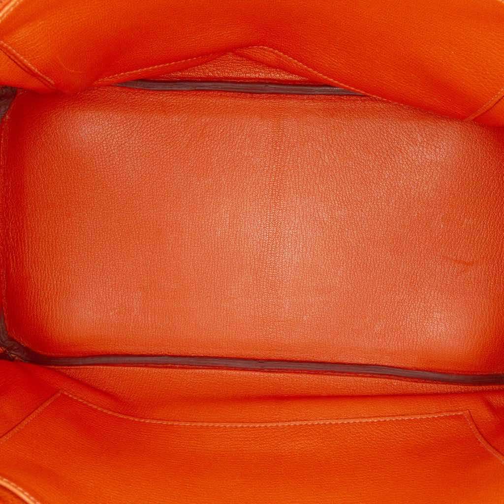 Hermès Togo Birkin Retourne 35 Orange Leather Fair condition - Model View