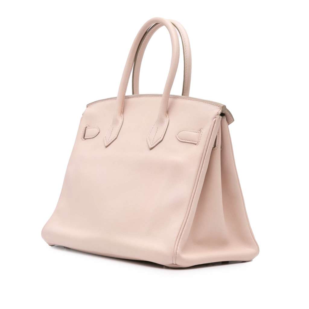 Hermès Swift Birkin Retourne 30 Pink Leather Good condition - Back View