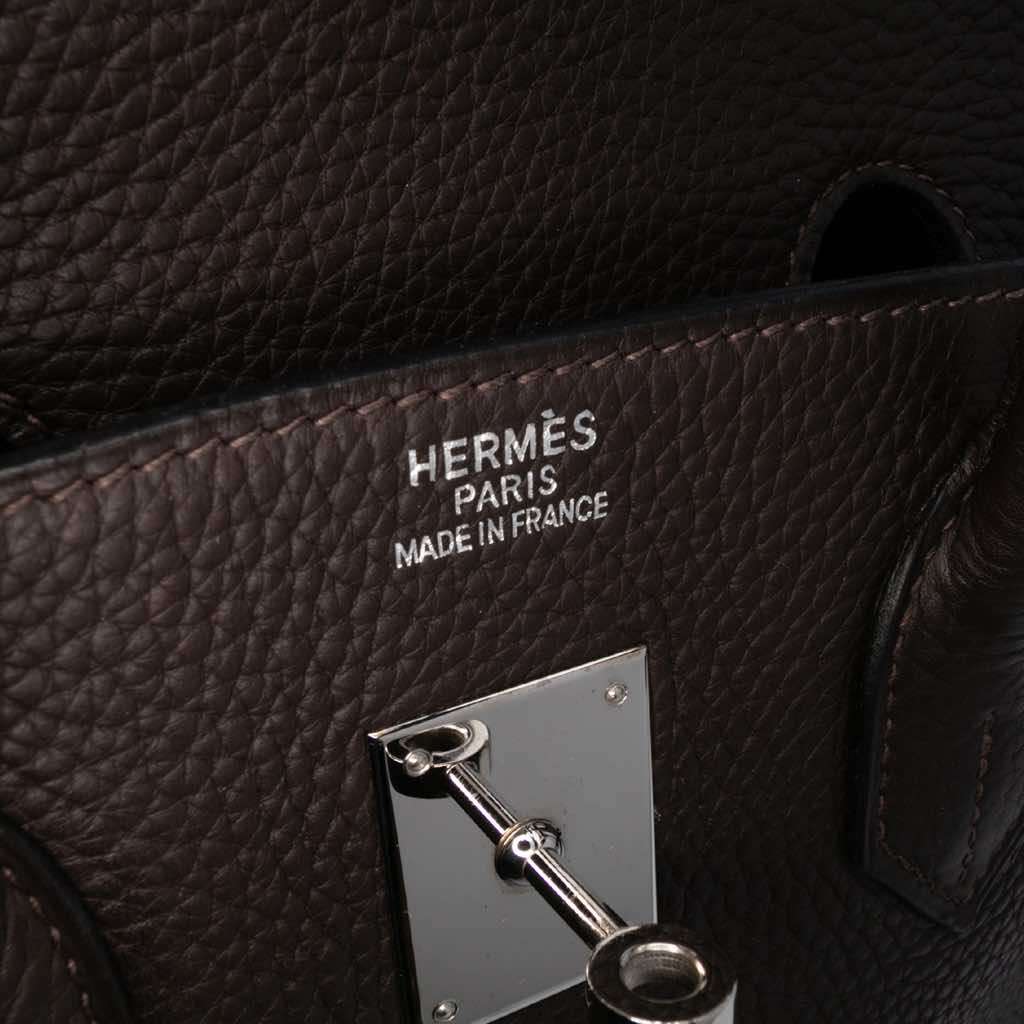 Hermès Togo Birkin Retourne 35 Brown Leather Good condition - Box View