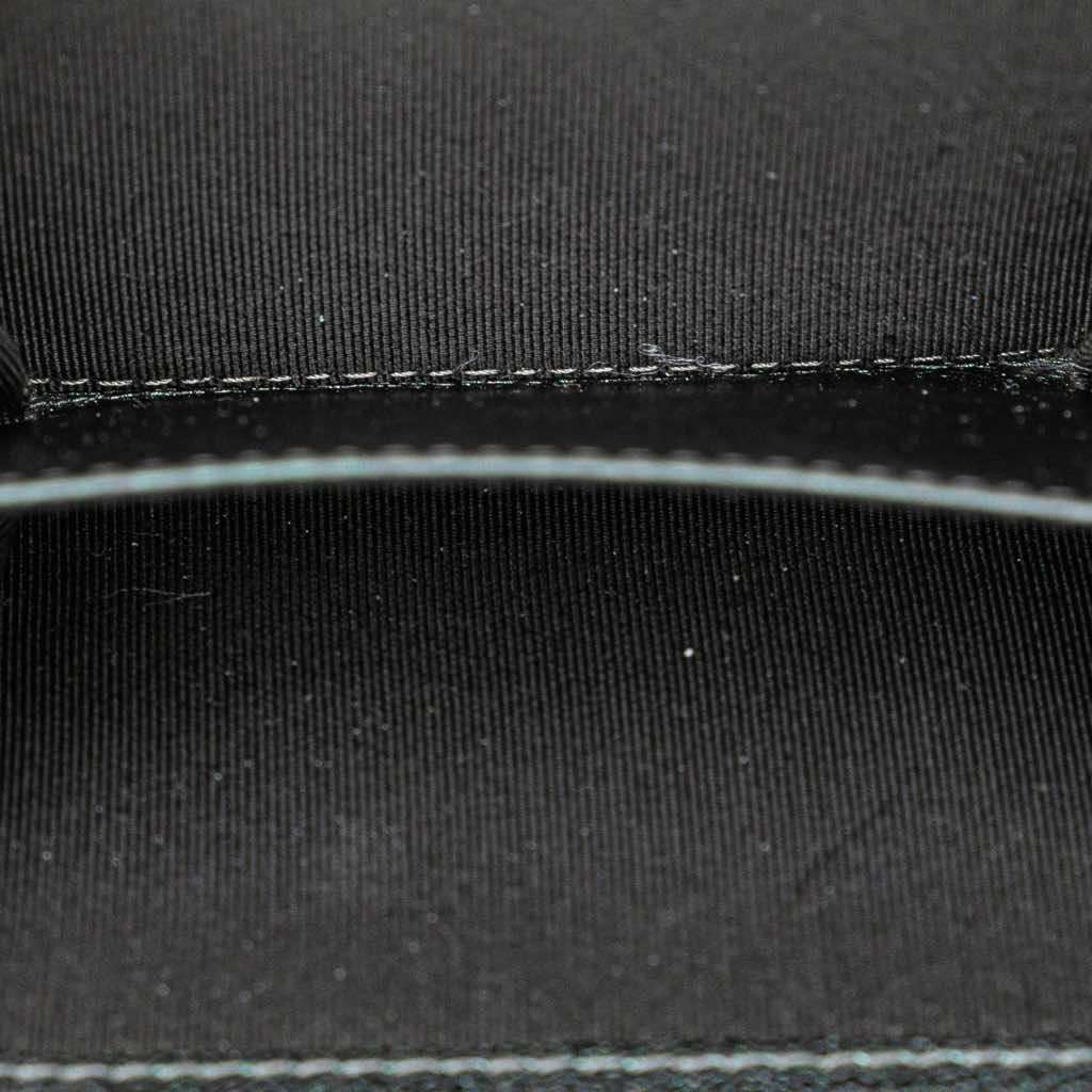 Chanel Small Iridescent Caviar Single Flap Black Leather Good - Model View