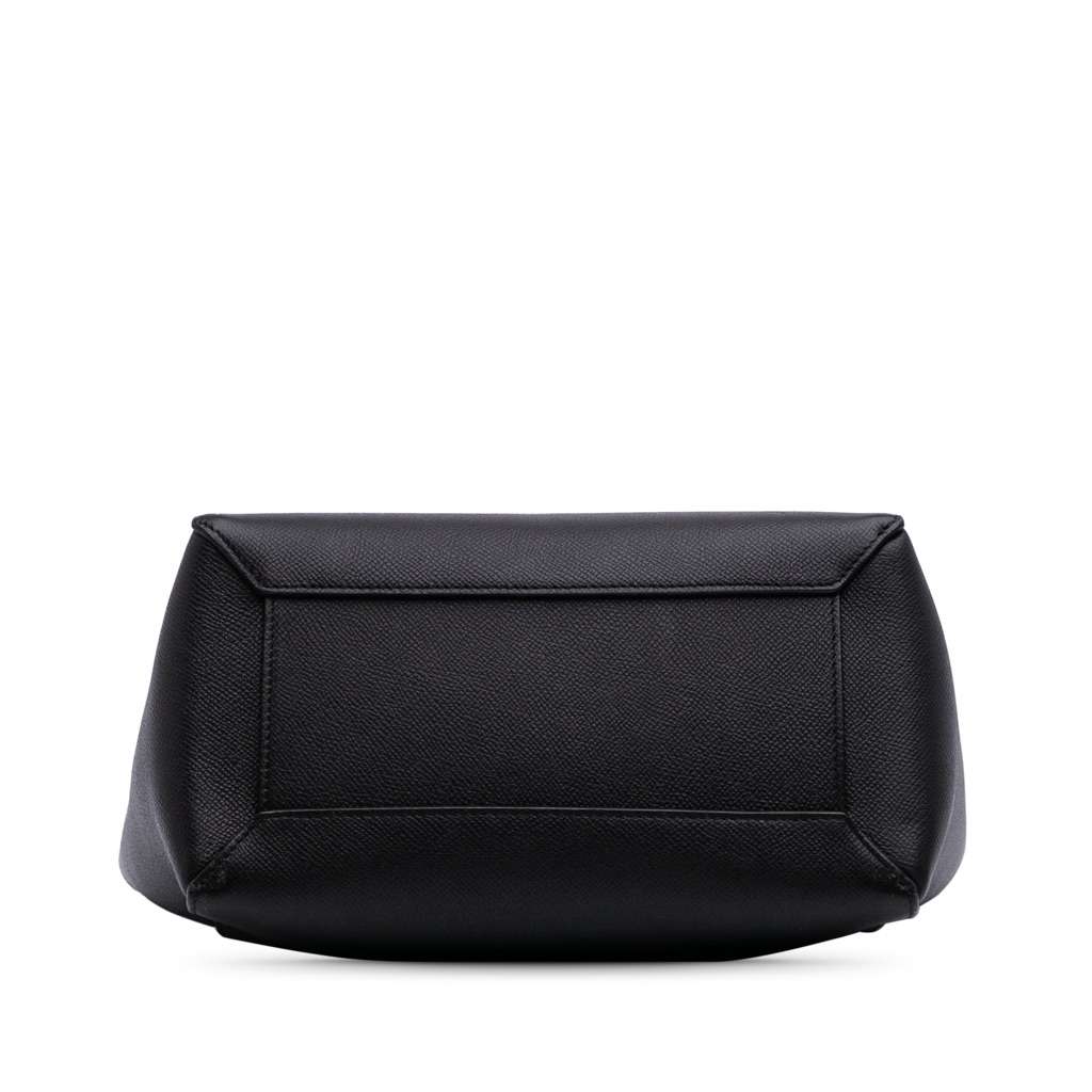 Celine Micro Grained Calfskin Belt Bag Black Leather Good - Inside View