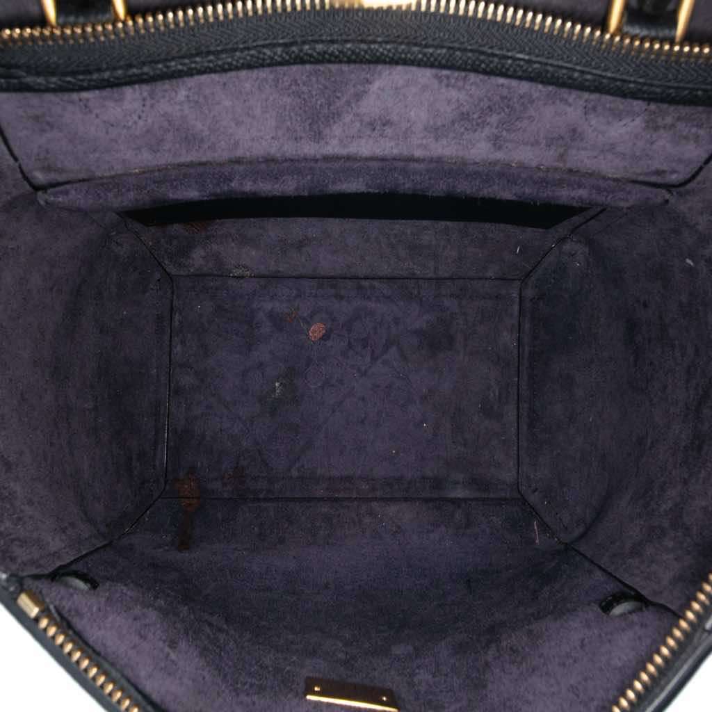 Celine Micro Grained Calfskin Belt Bag Black Leather Good - Model View