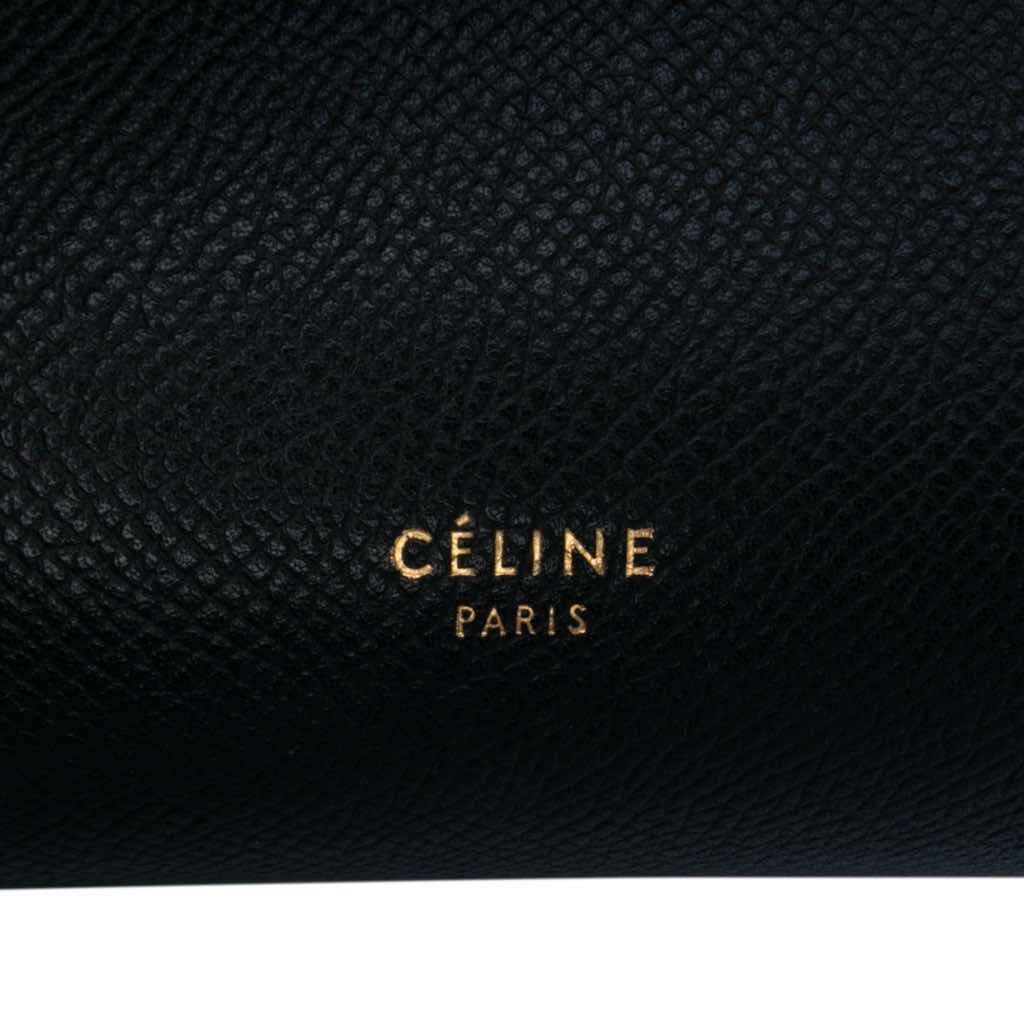 Celine Micro Grained Calfskin Belt Bag Black Leather Good - Box View