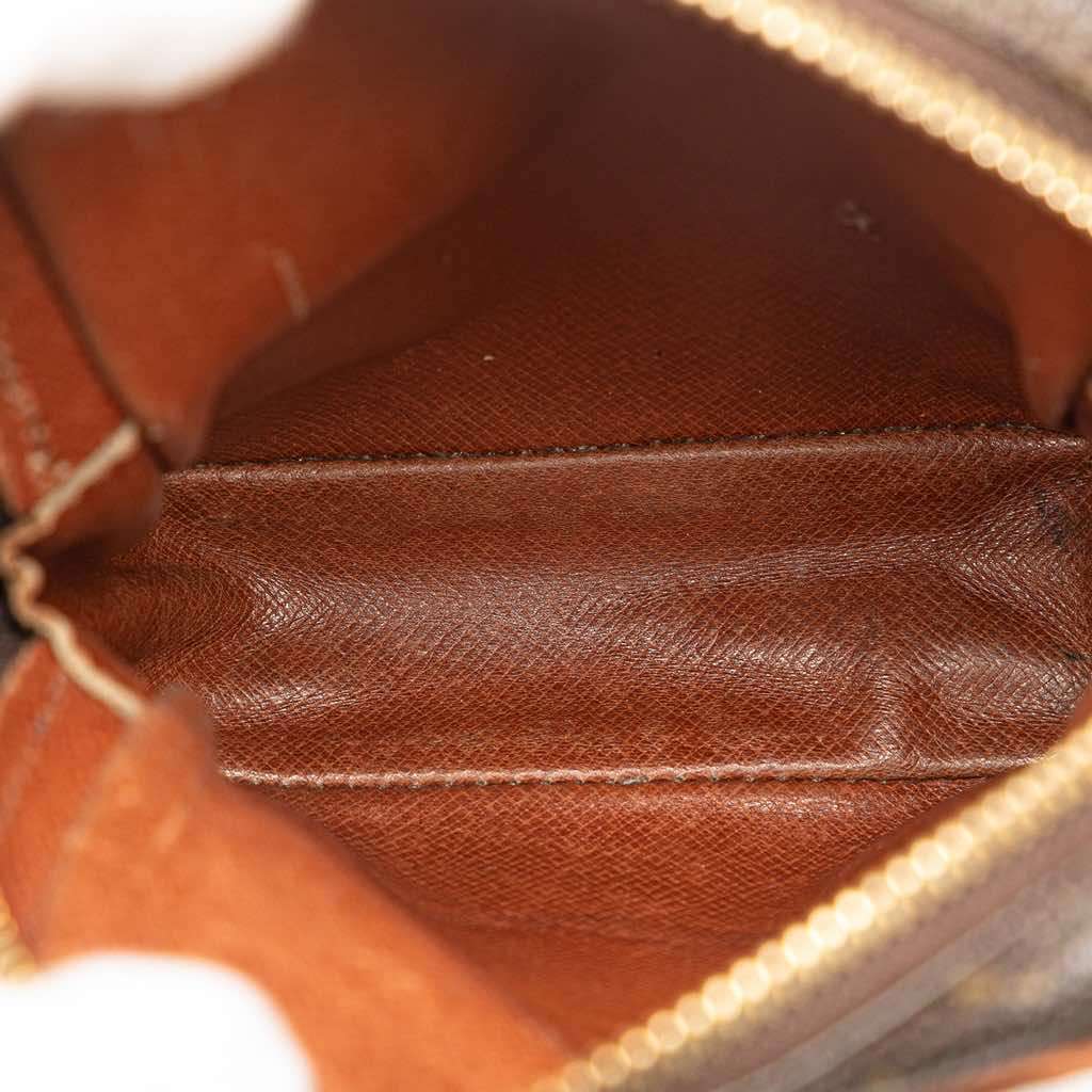 Louis Vuitton Monogram Mini Danube Brown Canvas Good - Model View