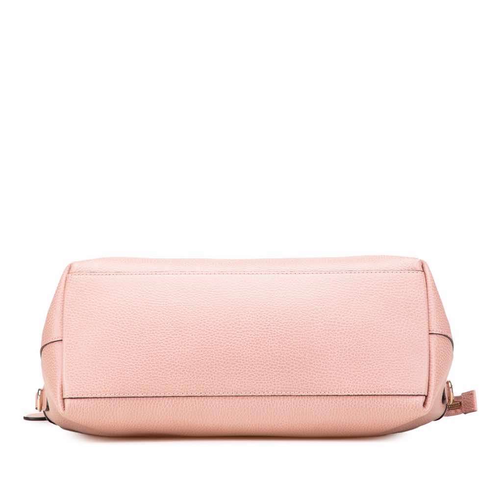 Gucci Dollar Calfskin GG Charm Satchel Pink Leather Very good - Inside View
