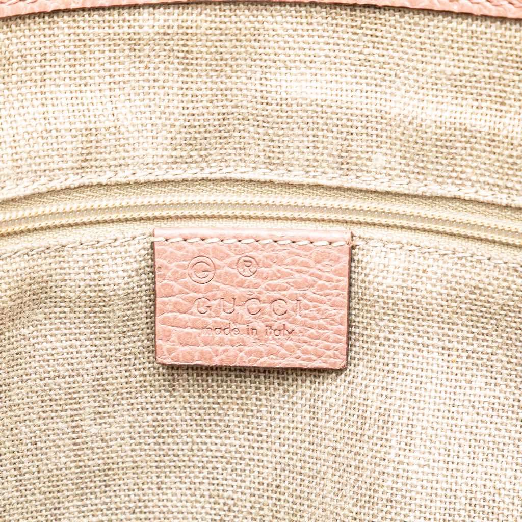 Gucci Dollar Calfskin GG Charm Satchel Pink Leather Very good - Box View