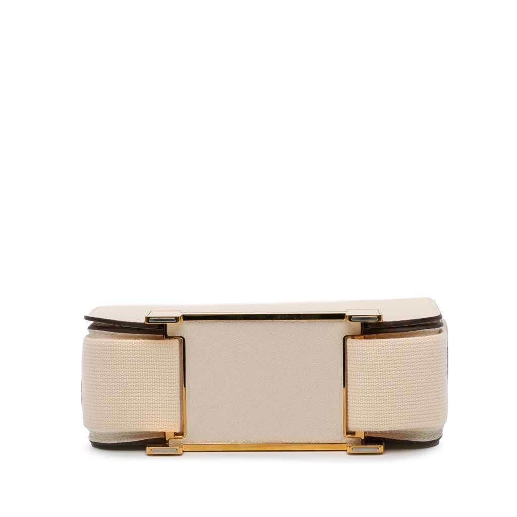 Hermès Chevre Mysore Geta White Leather Good condition - Inside View