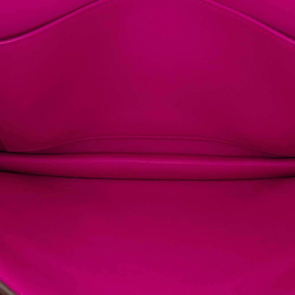 Hermès Evercolor Evergrain Multiplis Clutch Pink Leather Good condition - Model View