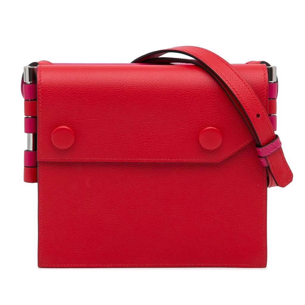 Hermès Evercolor Twins Red Leather Very good condition - Front View
