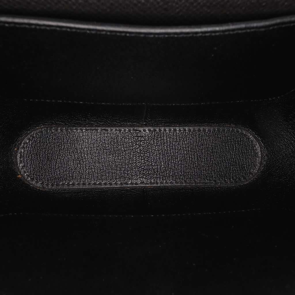 Hermès Epsom Octogone 23 Black Leather Very good - Model View