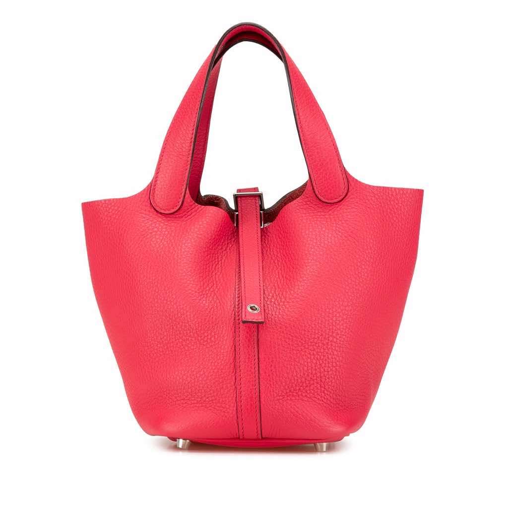 Hermès Clemence Picotin Lock 18 Pink Leather Very good condition - Front View