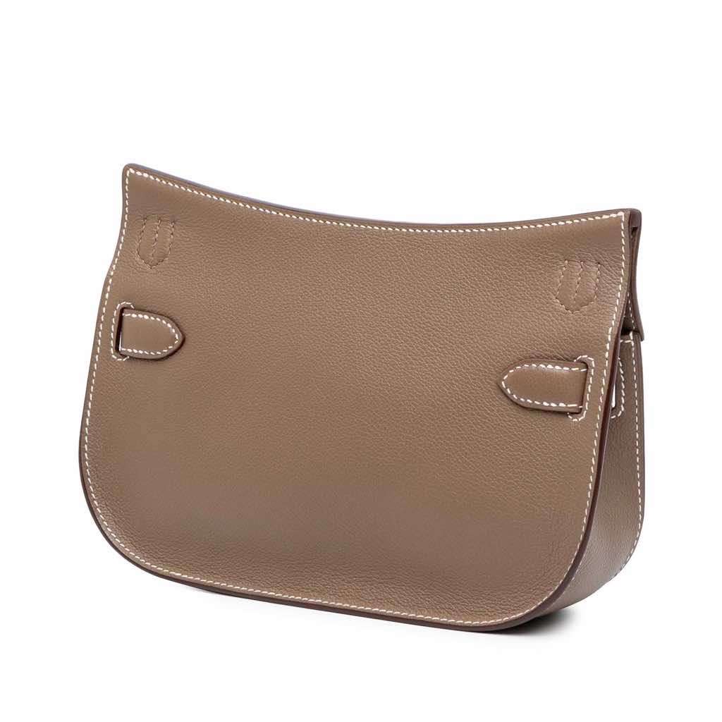 Hermès Mini Evercolor Jypsiere Brown Leather Good condition - Back View