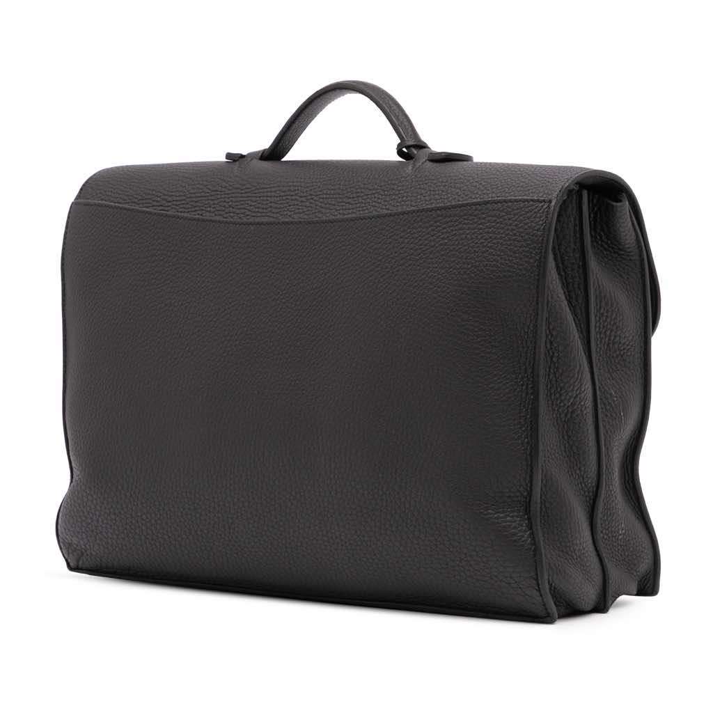 Hermès Togo Sac A Depeches 38 Black Leather Good condition - Back View