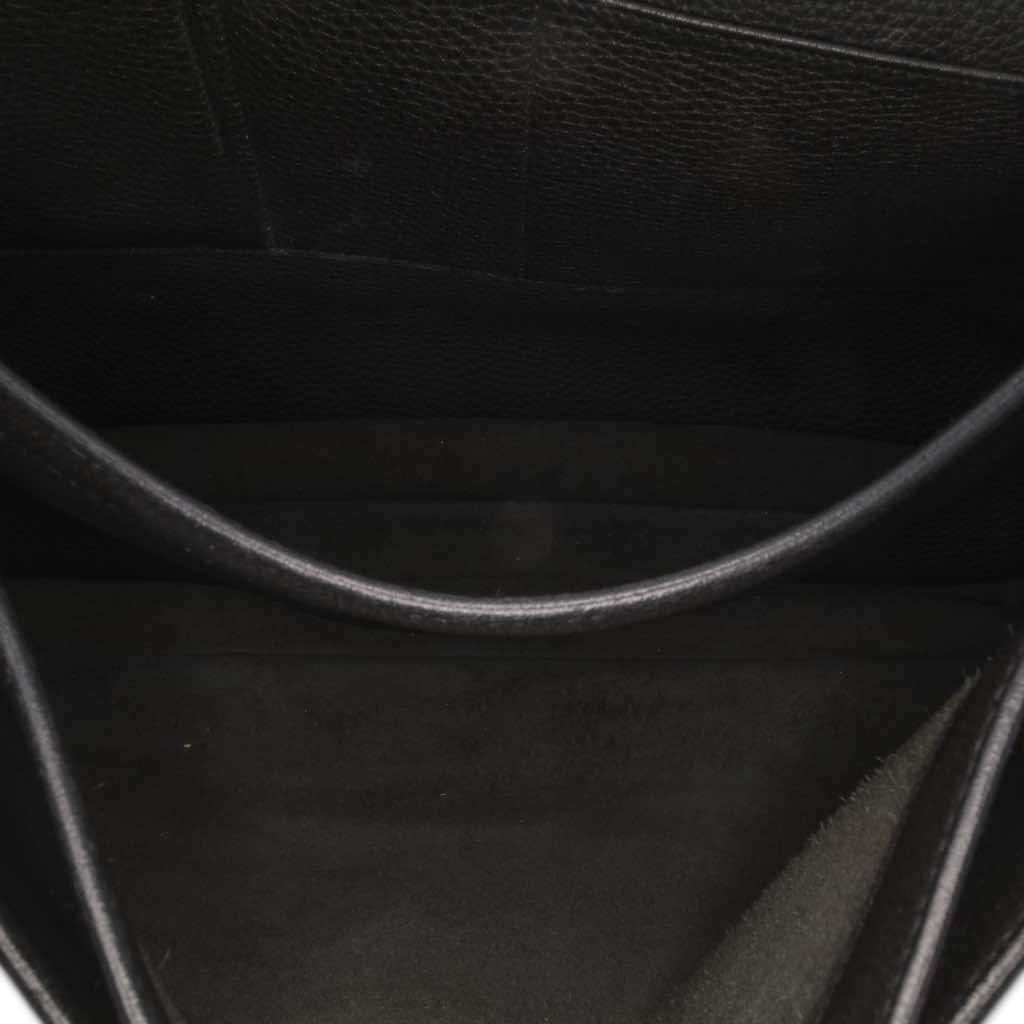 Hermès Togo Sac A Depeches 38 Black Leather Good condition - Model View