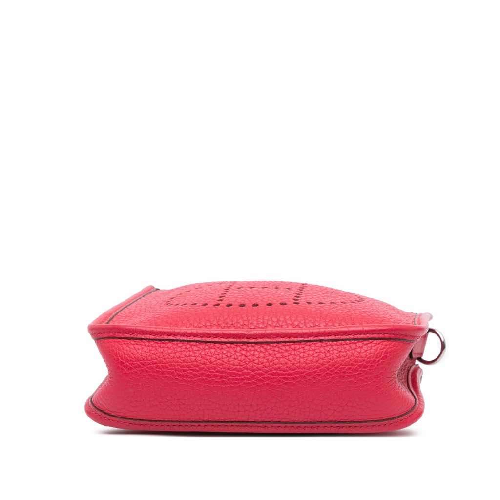 Hermès Clemence Evelyne TPM Pink Leather Good condition - Inside View