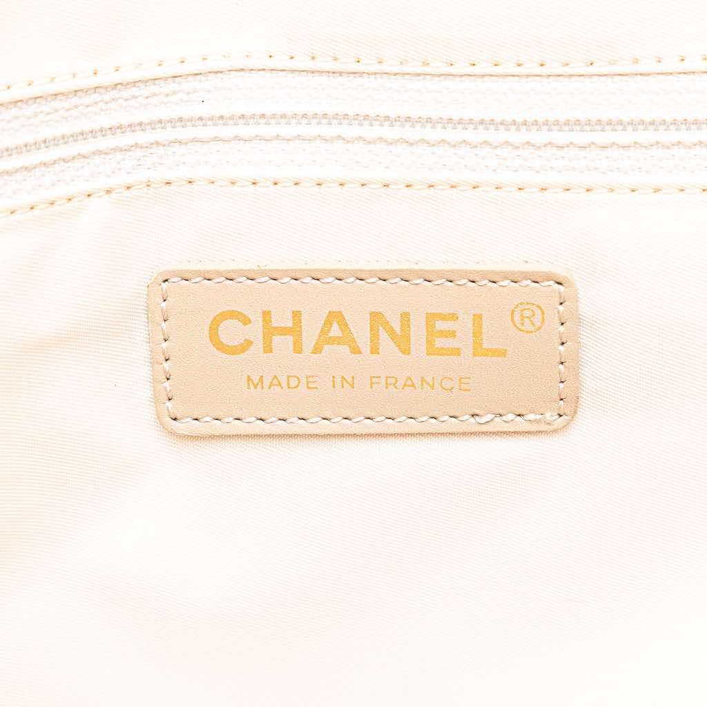 Chanel New Travel Line Nylon Tote Brown Good - Box View