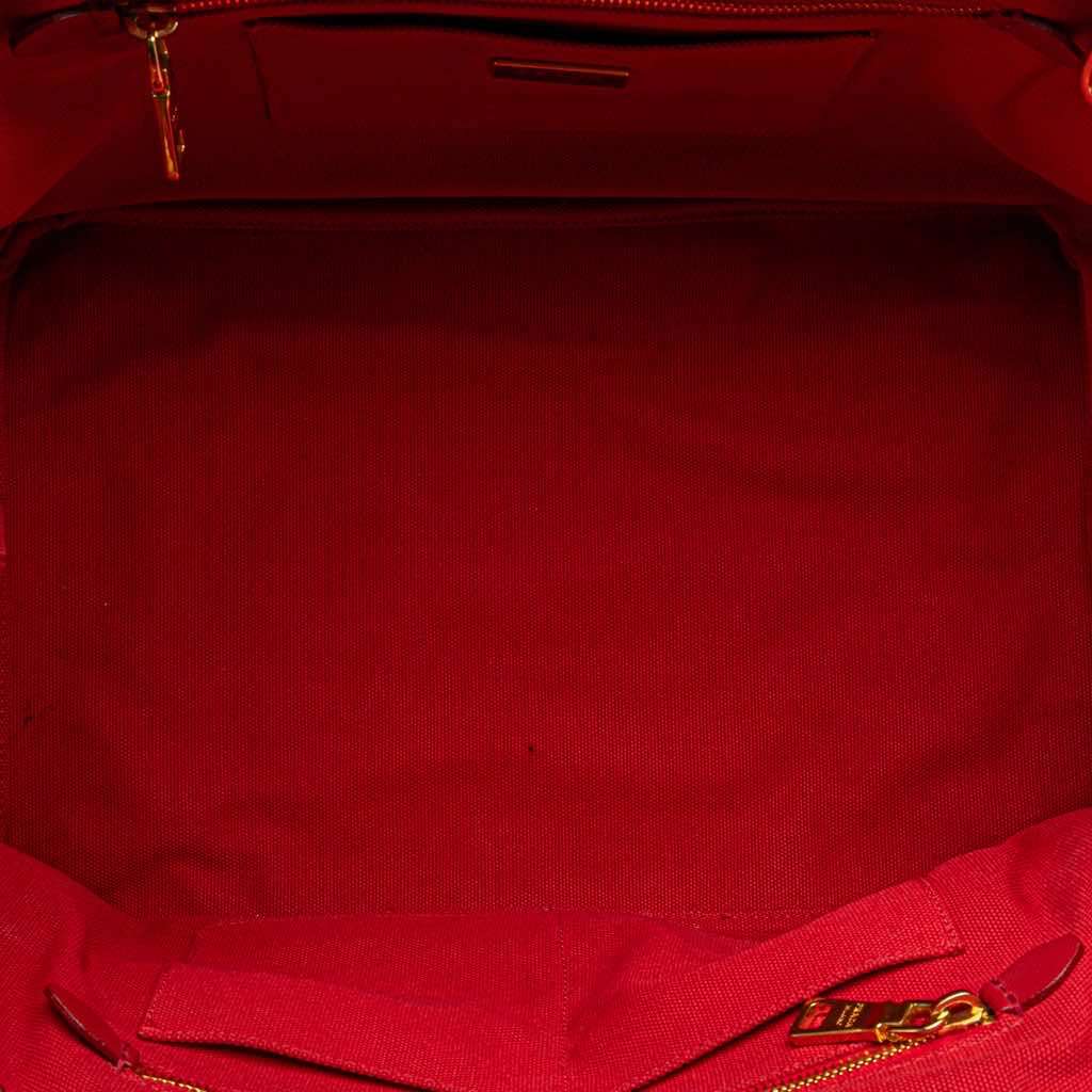 Prada Canvas Canapa Bijoux Satchel Red Good condition - Model View