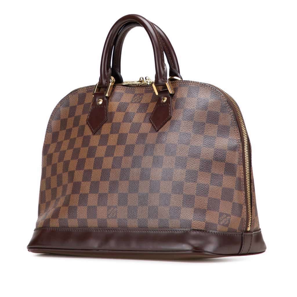Louis Vuitton Damier Ebene Alma MM Brown Canvas Very good condition - Back View