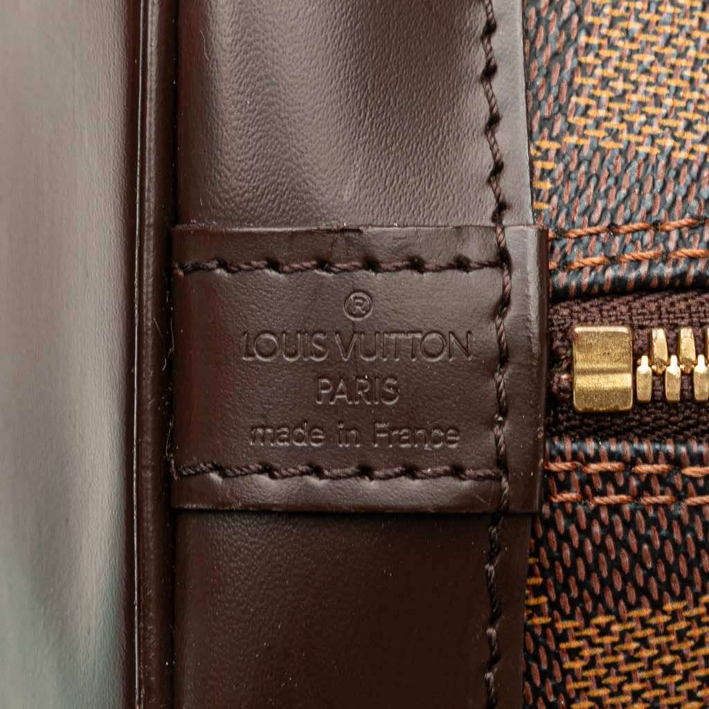 Louis Vuitton Damier Ebene Alma MM Brown Canvas Very good condition - Box View