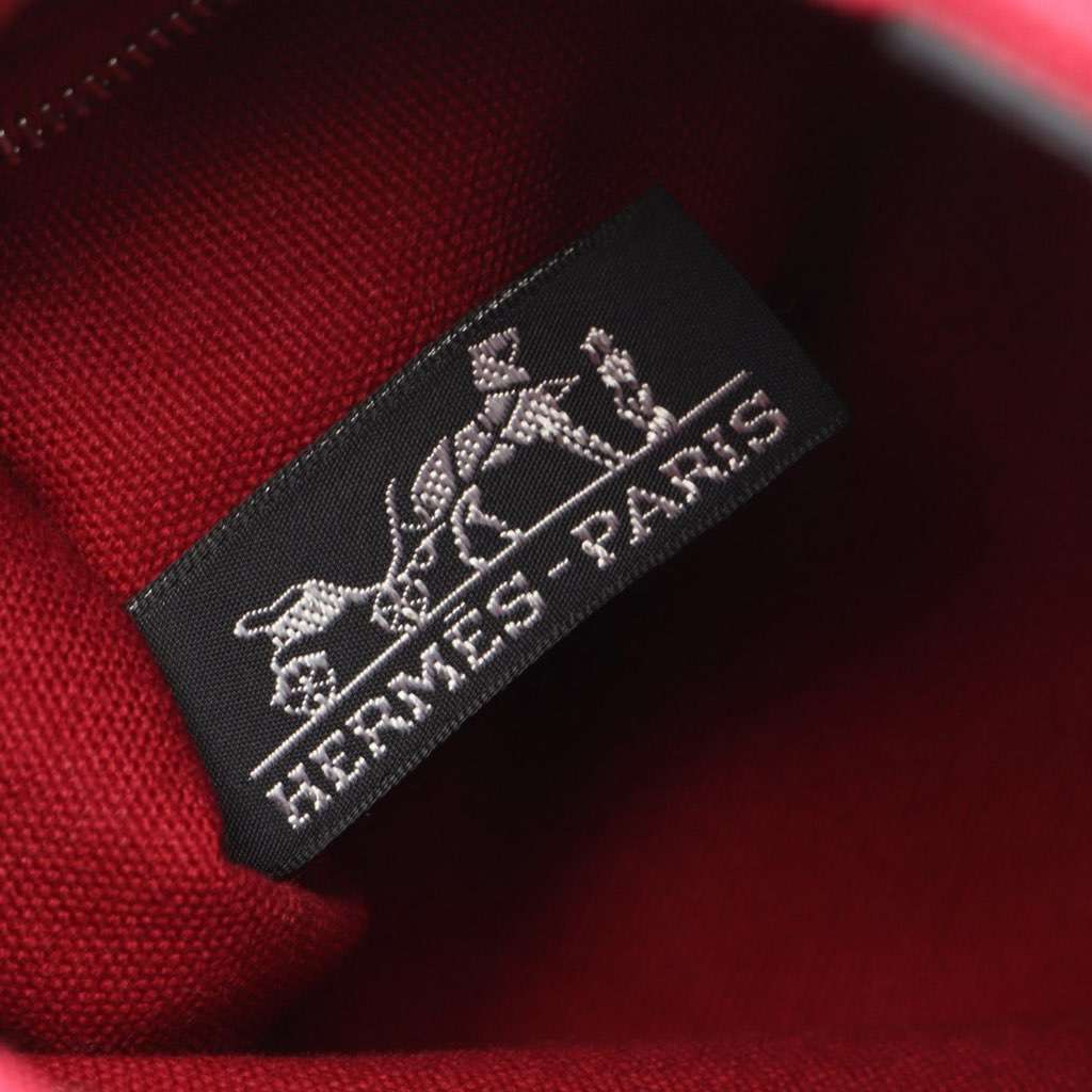 Hermès Canvas Sac Troca Horizontal PM Red Canvas Good condition - Model View