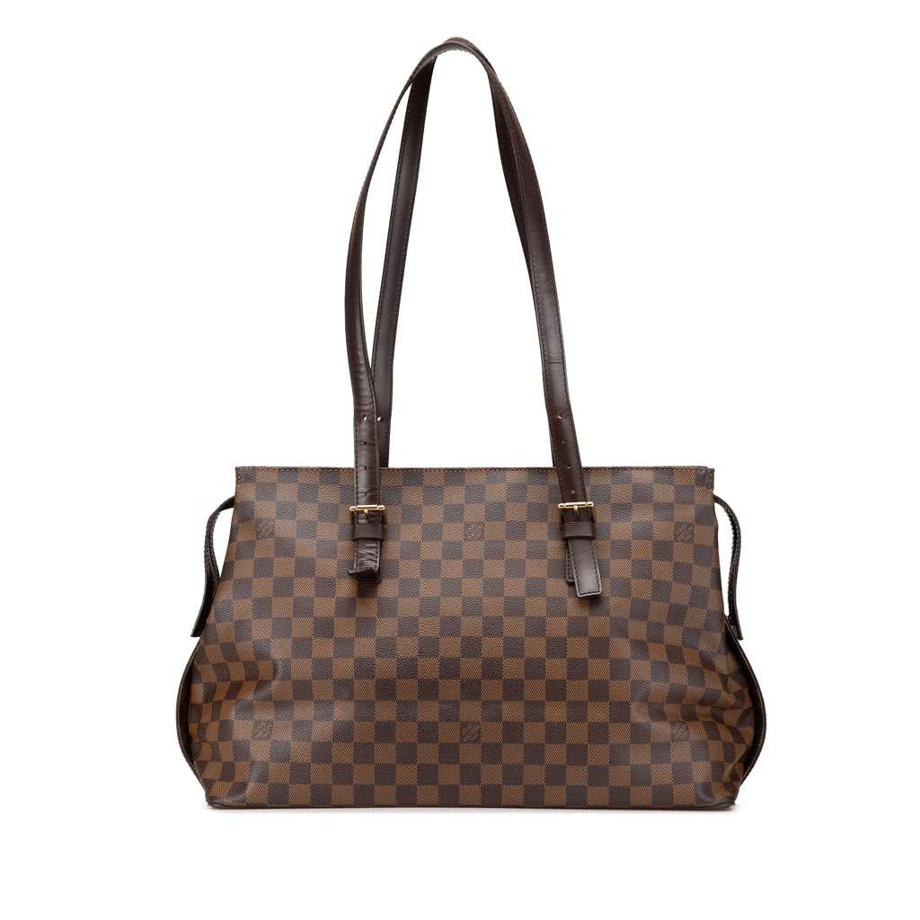 Louis Vuitton Damier Ebene Chelsea Brown Canvas Good condition - Front View