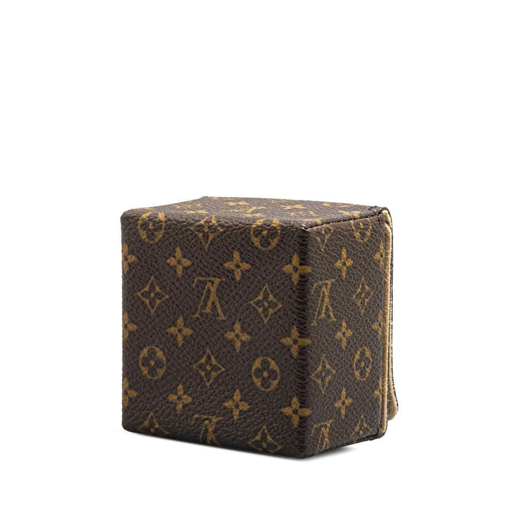 Louis Vuitton Monogram Ring Case Brown Canvas Good - Back View