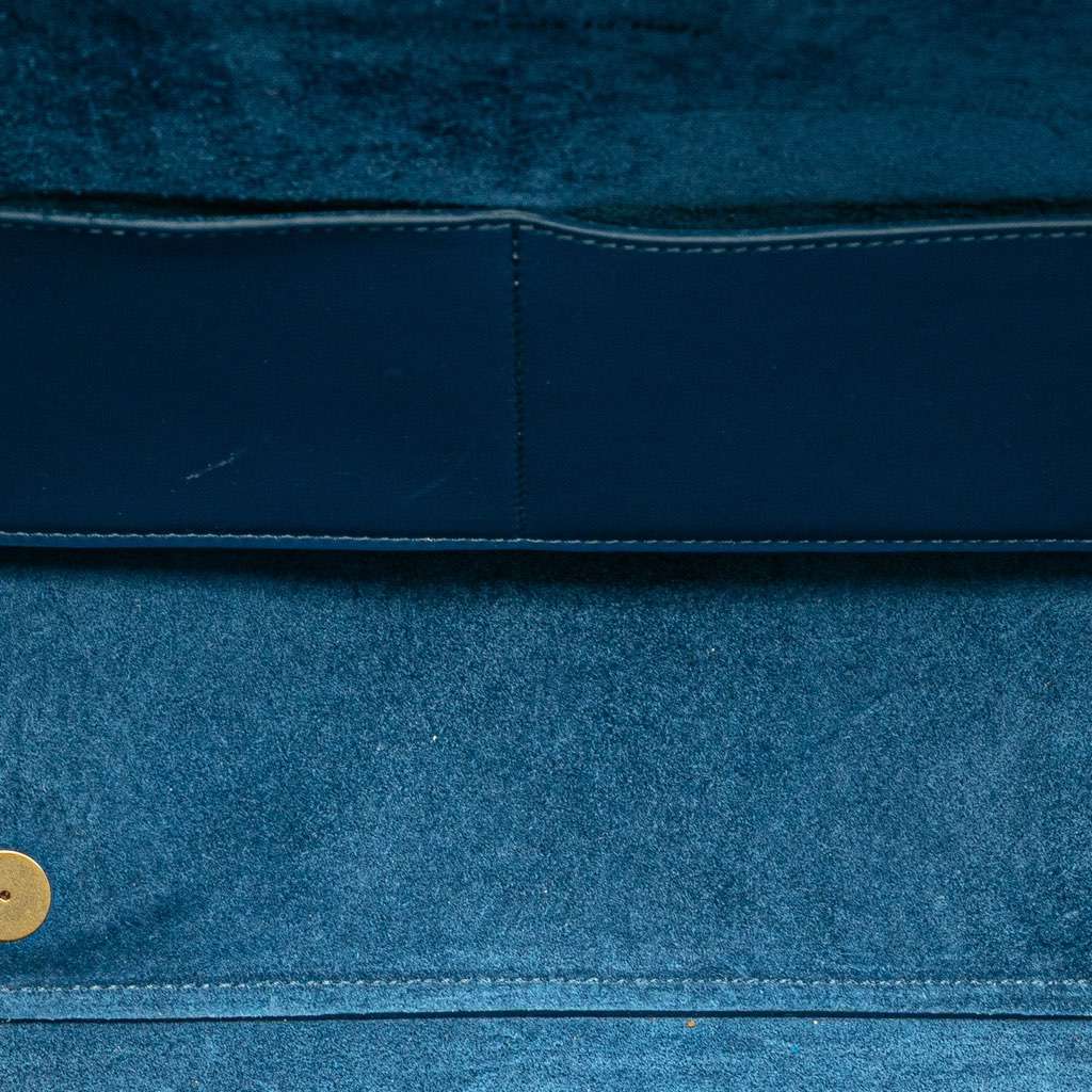 Celine Mini Tricolor Smooth Calfskin Belt Bag Blue Leather Very good - Model View