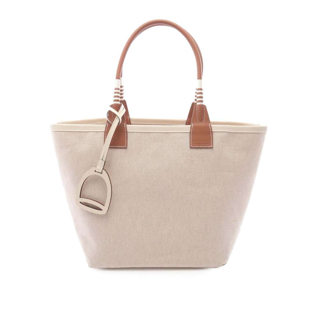 Hermès Toile Sac Steeple 25 Brown Canvas Very good condition - Front View