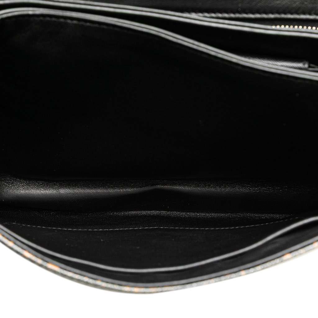 Prada Saffiano Tartan Print Top Handle Bag Brown Leather Good condition - Box View