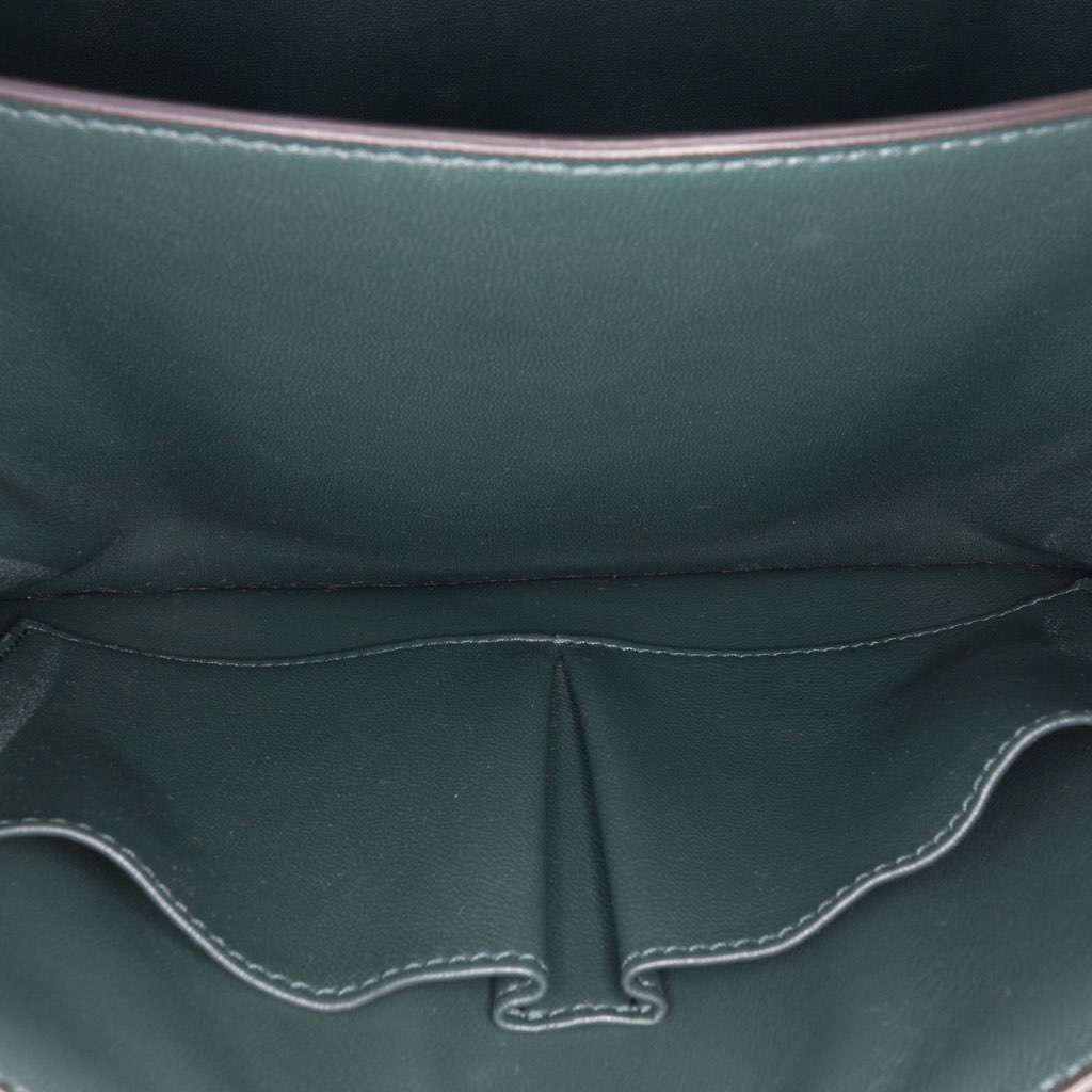 Celine Medium Calfskin Classic Box Green Leather Good - Model View