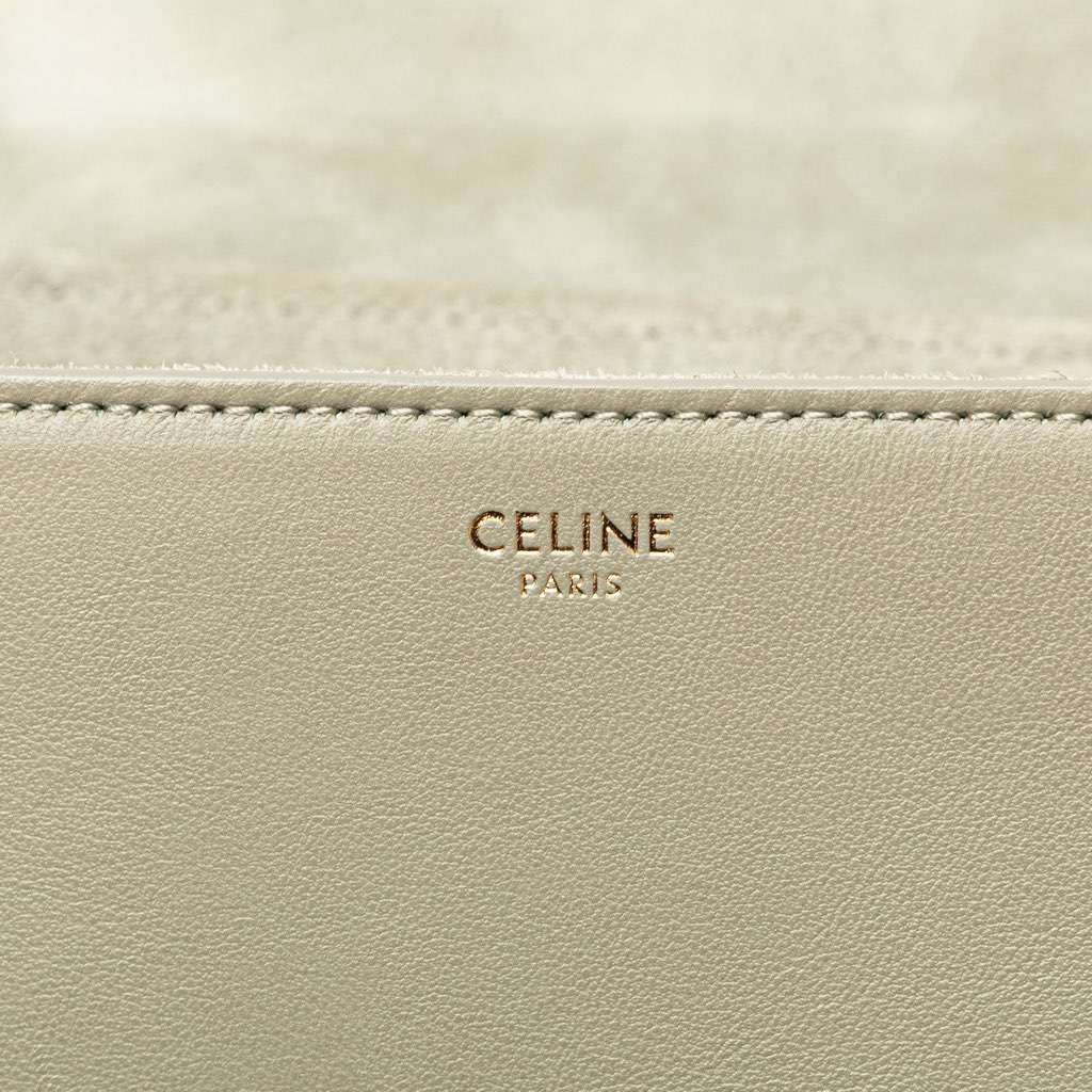 Celine Teen Smooth Calfskin Soft 16 Crossbody Green Leather Very good - Box View