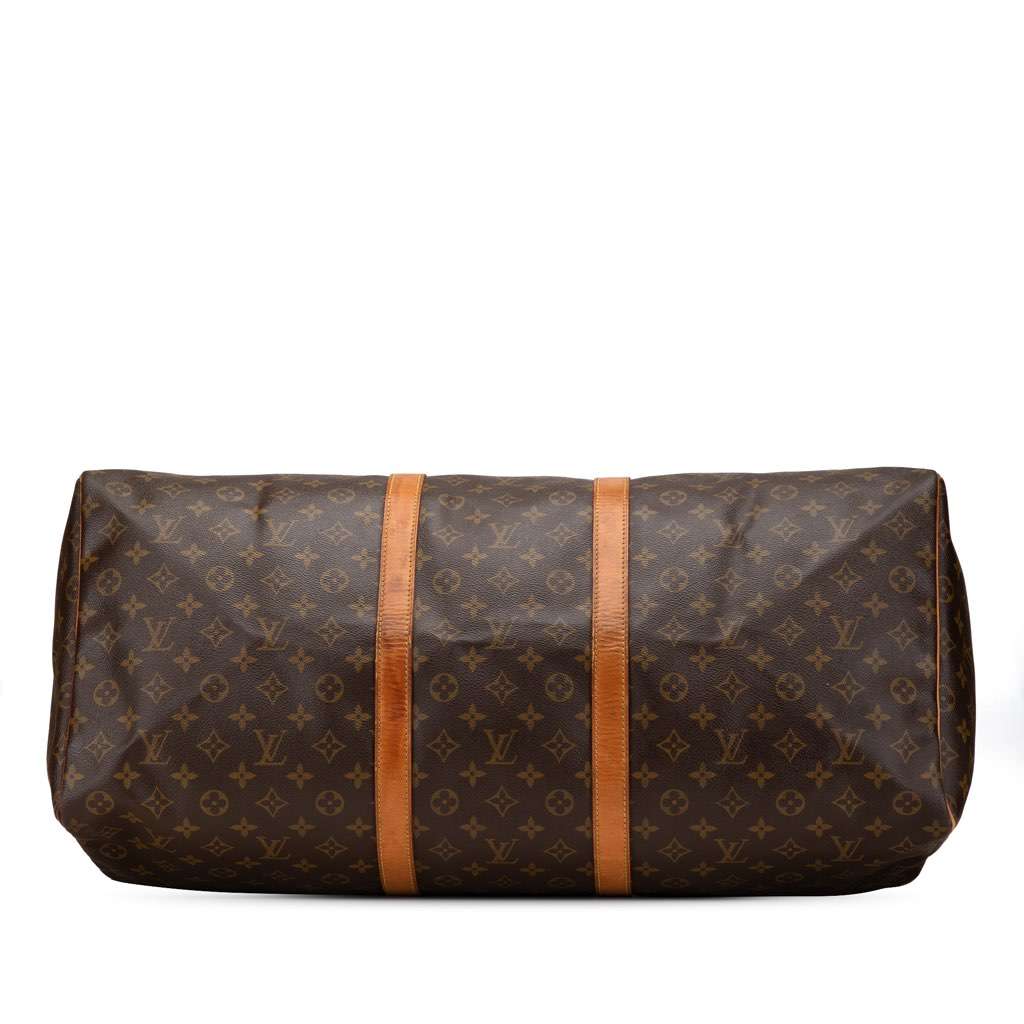 Louis Vuitton Monogram Keepall 60 Brown Canvas Good - Inside View