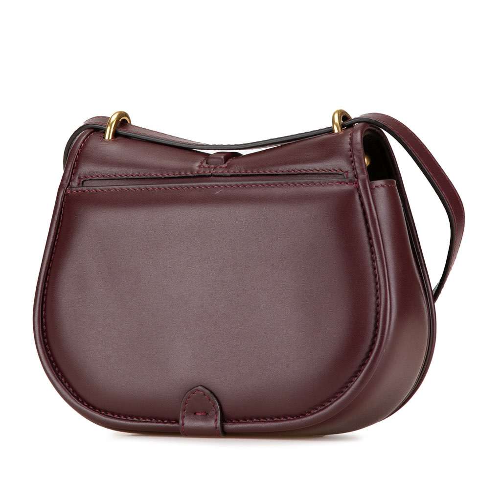 Fendi Mini Leather C’mon Crossbody Red Leather Good condition - Back View