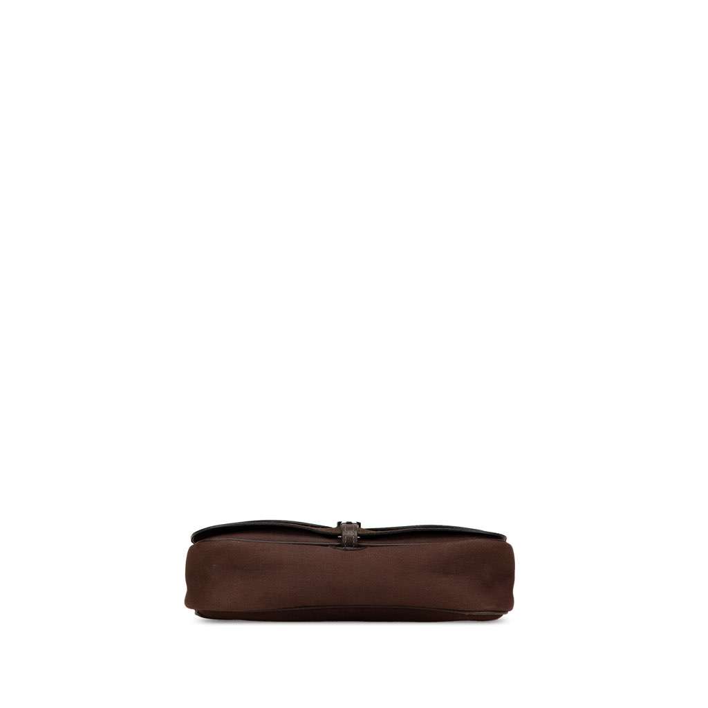 Hermès Vache Liege and Toile Sac Colorado PM Brown Leather Good condition - Inside View
