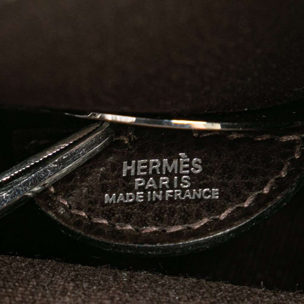 Hermès Vache Liege and Toile Sac Colorado PM Brown Leather Good condition - Box View